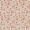 Blossom Flower Fields Red and White Yardage