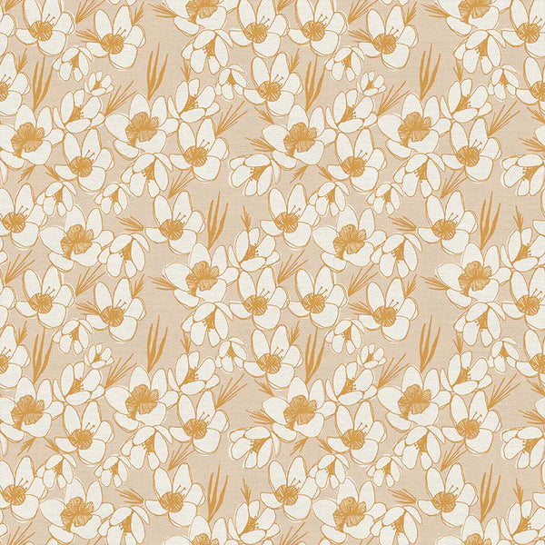 Blossom Flower Fields Yellow Yardage