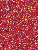 Red Glass Beads Yardage