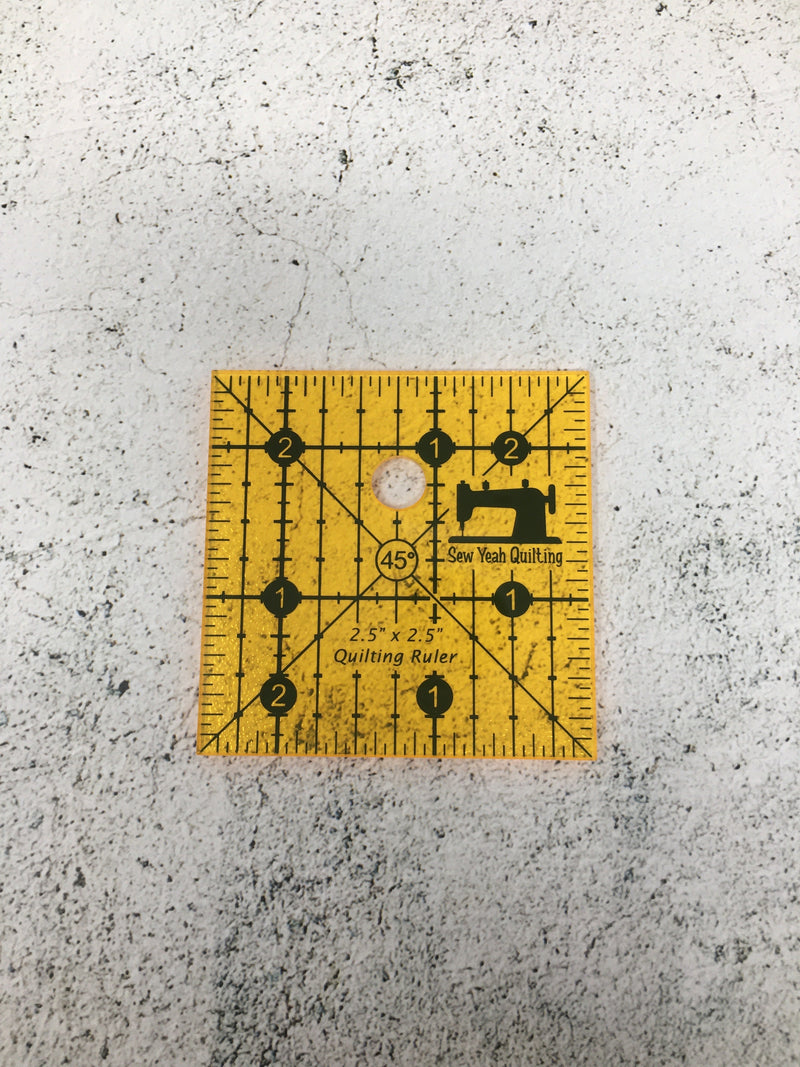 Sew Yeah Ruler 2.5" x 2.5" SQUARE