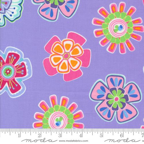 Fiesta Party Time Florals Lilac Yardage