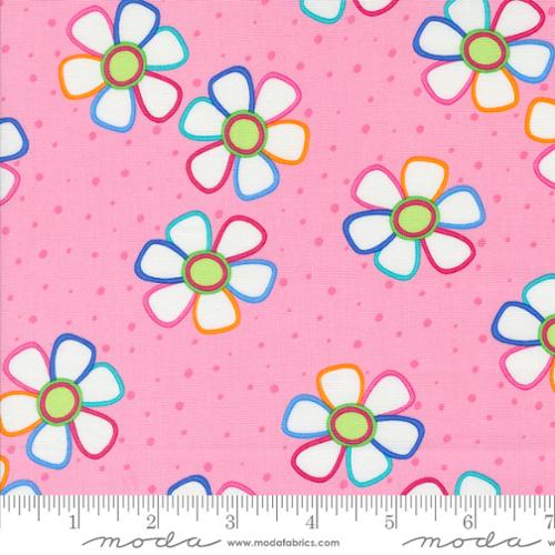Fiesta Pinata Florals Cotton Candy Yardage