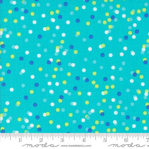 Fiesta Pinata Dots Lagoon Yardage