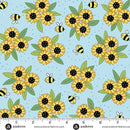 Sunny Honey Sunny Bouquet A-1575-B Blue Fabric