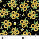 Sunny Honey Sunny Bouquet A-1575-K Black Fabric