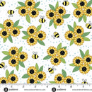 Sunny Honey Sunny Bouquet A-1575-L White Fabric