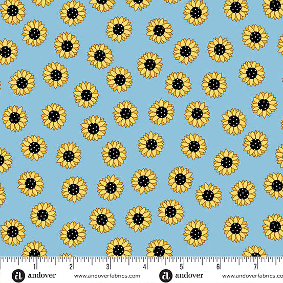 Sunny Honey Sunny Days A-1576-B Blue Fabric