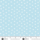 Sunny Honey Hearts Aflutter A-1578-B Blue Fabric