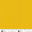 Sunny Honey Honeycomb A-1579-Y1 Dark Yellow Fabric