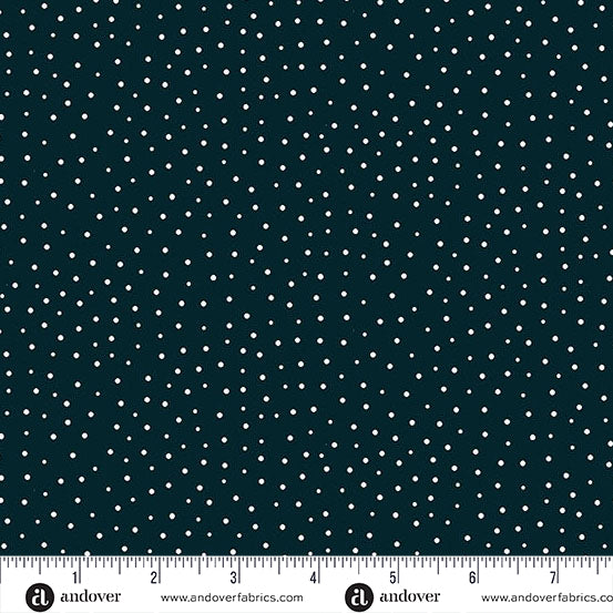 Sunny Honey Dancing Dots A-1580-K Black Fabric
