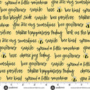 Sunny Honey Bee Positive A-1581-Y Yellow Fabric