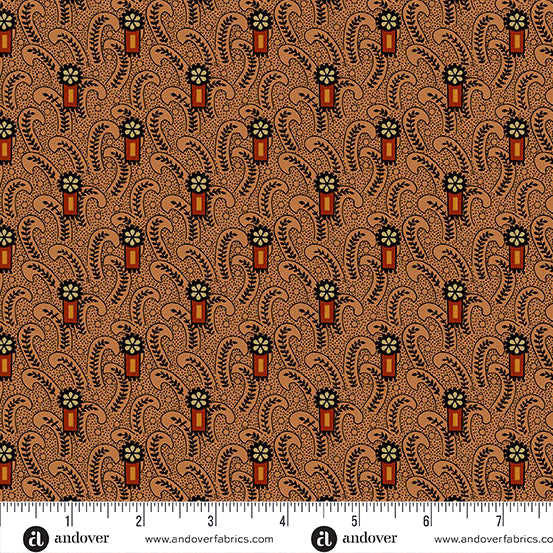 Spice Market Paisley Fern A-6024-O Garam Masala Fabric