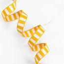 1" Bold Stripe Webbing Cactus & Off White