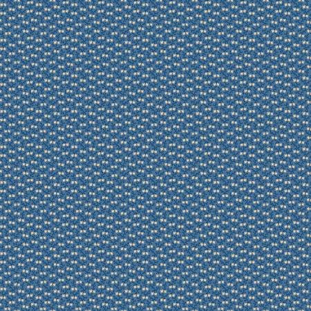 Radiance Dark Denim Tiny Vines Yardage