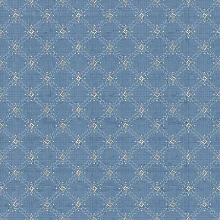 Radiance Denim Diamond Grid Yardage