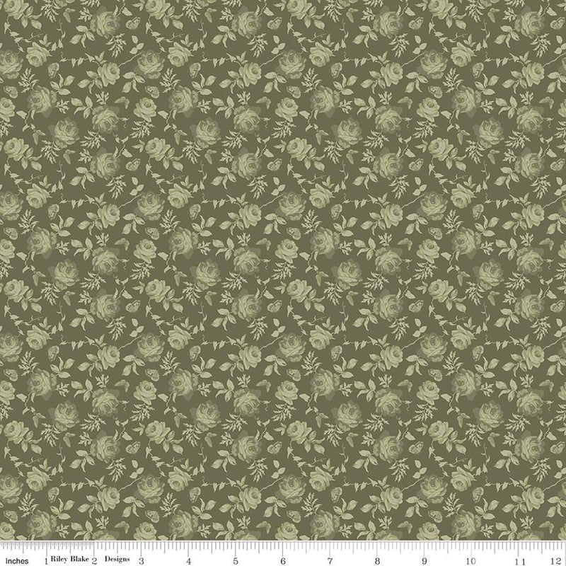Anne of Green Gables Tone-On-Tone Green Fabric
