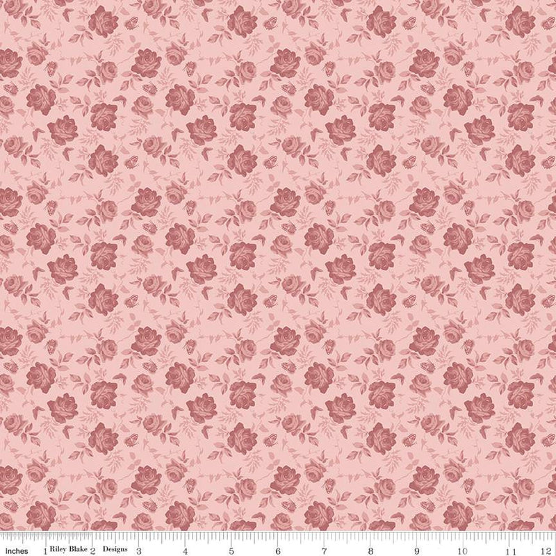 Anne of Green Gables Tone-On-Tone Pink Fabric