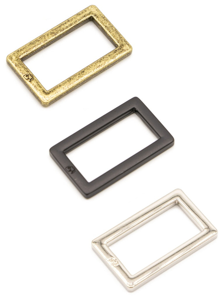 1" Flat Rectangle Nickel