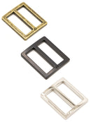 1" Flat Widemouth Slider Antique Brass