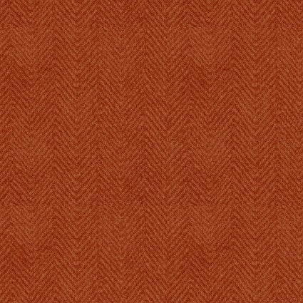 Woolies Flannel Herringbone Orange Yardage