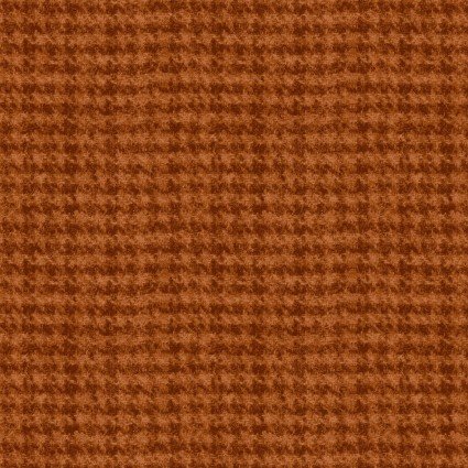 Woolies Flannel Houndstooth Orange Yardage