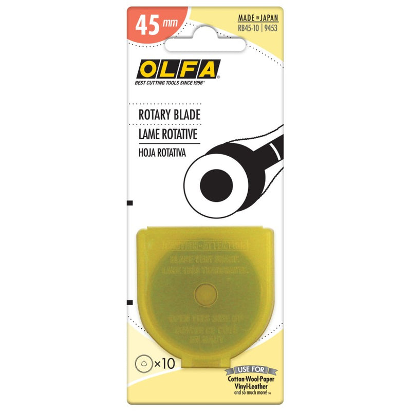 Olfa Rotary Blades 45mm 10ct