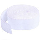 20mm Fold-Over Elastic White