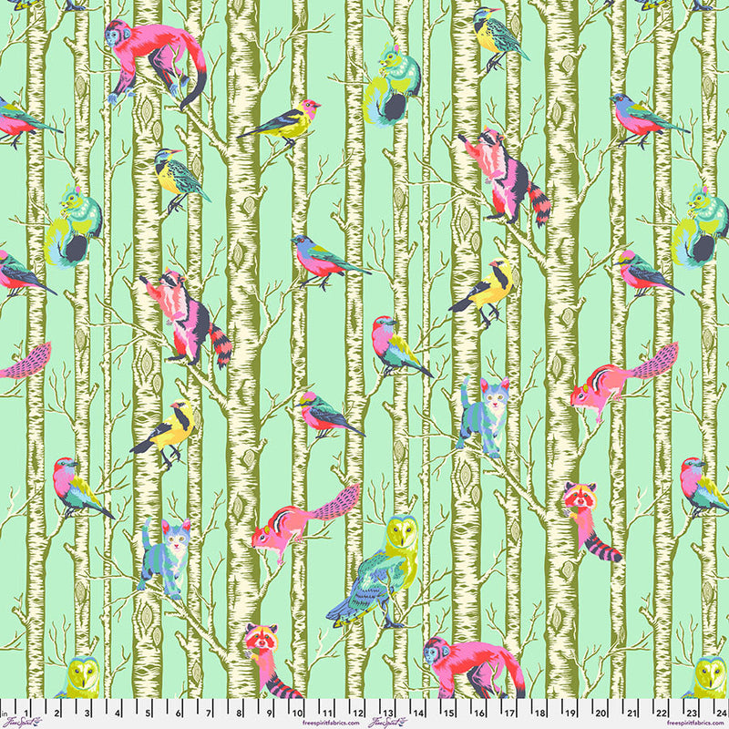 Full Moon Forest II Family Tree Enchanted Fabric