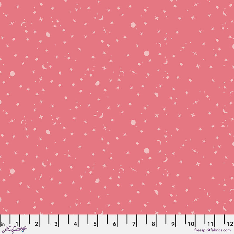 Tula Pink True Colors Space Sprinkles Sunburn Fabric