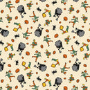 Historic Halloween Trick or Treat Multi Fabric