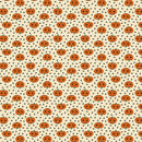 Historic Halloween Jack O'Lantern Cream Fabric