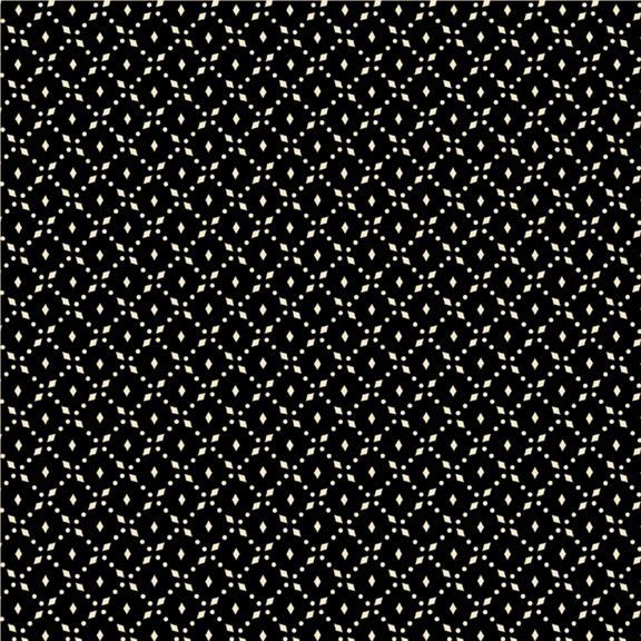 Historic Halloween Diamond Black Fabric