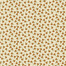 Historic Halloween Candy Corn Cream Fabric