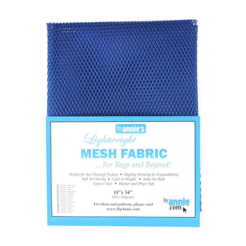 Lightweight Mesh Fabric Blastoff Blue 18"X54"