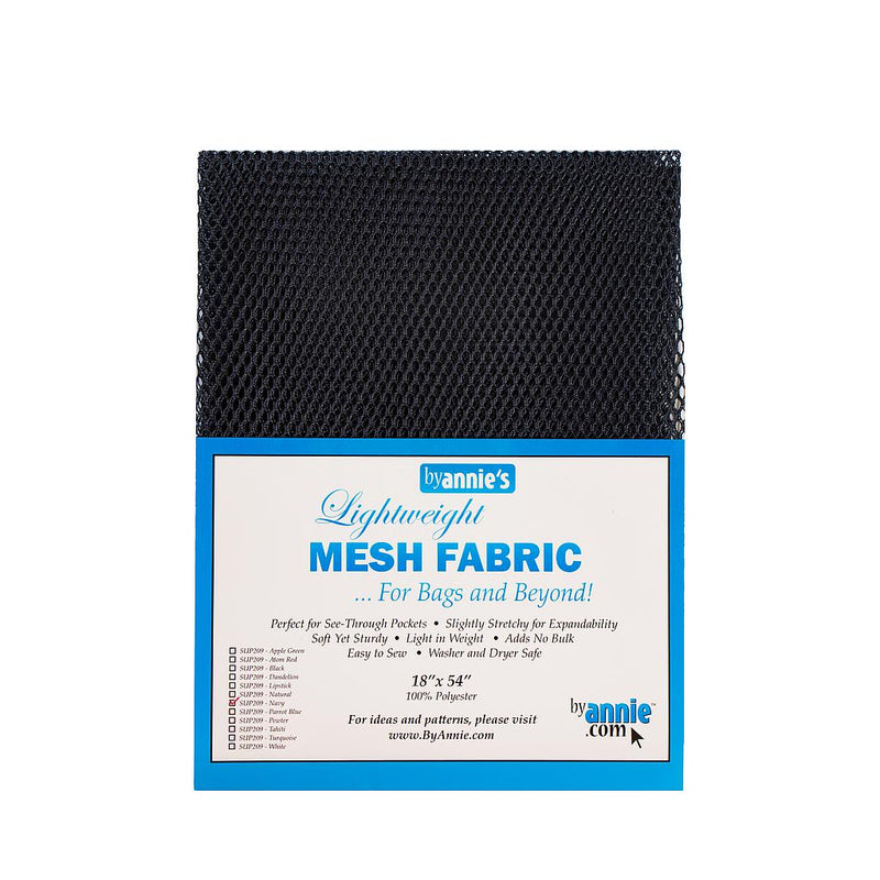 Lightweight Mesh Fabric Navy 18"X54"