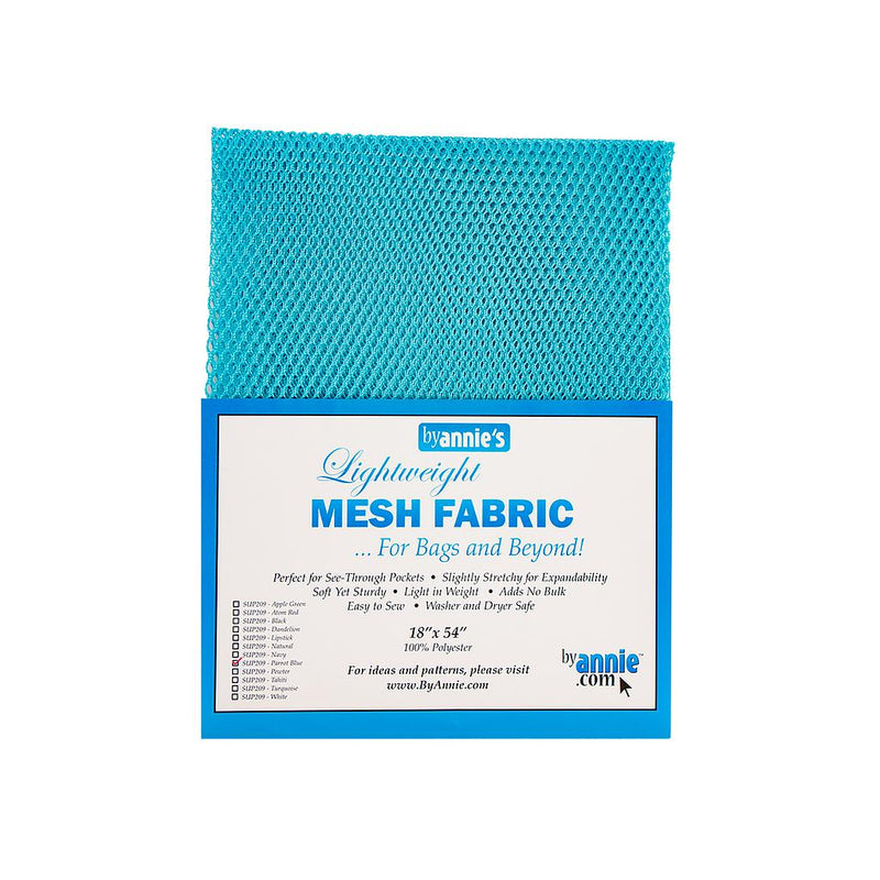 Lightweight Mesh Fabric Parrot Blue 18"X54"
