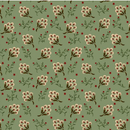 Quiet Grace Clover Blossoms Aqua Yardage