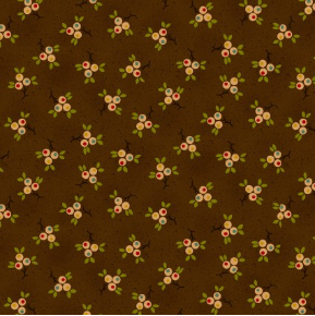 Quiet Grace Berry Springs Chocolate Yardage