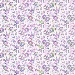 Ethereal Floral Tonal Purple Yardage