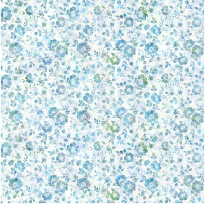 Ethereal Floral Tonal Blue Yardage