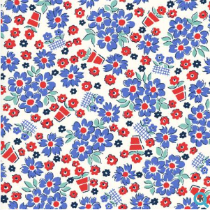 Everything But The Kitchen Sink XVII Mary's Garden Cornflower Blue Yardage