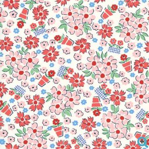 Everything But The Kitchen Sink XVII Mary's Garden Rose Pink Yardage