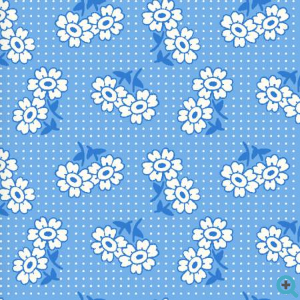 Everything But The Kitchen Sink XVII Sweet Duo Soft Blue Yardage