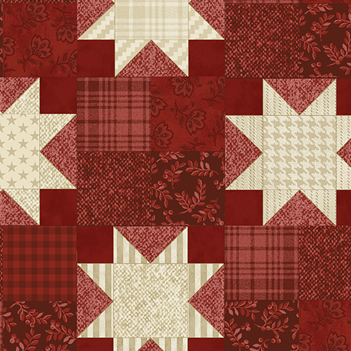 American Spirit Patch Red Yardage