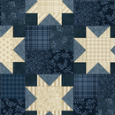 American Spirit Patch Blue Yardage