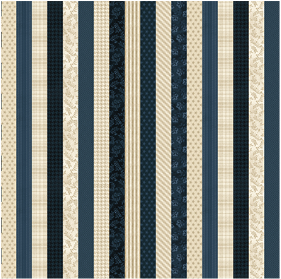 American Spirit Stripe Blue Yardage