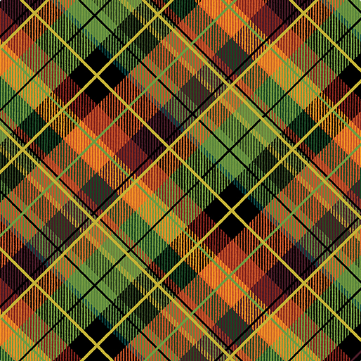 Gather Together Plaid Green/Brown Yardage