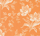 Denim & Daisies Woodcut Bloom Large Floral Butterscotch Yardage