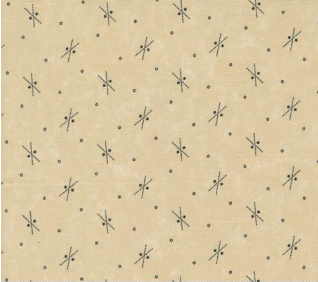 Blackbirds Nest Twigs and Stones Blenders Dots Tan Yardage