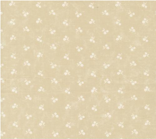 Blackbirds Nest Petite Petals Ditsy Tan Tonal Yardage